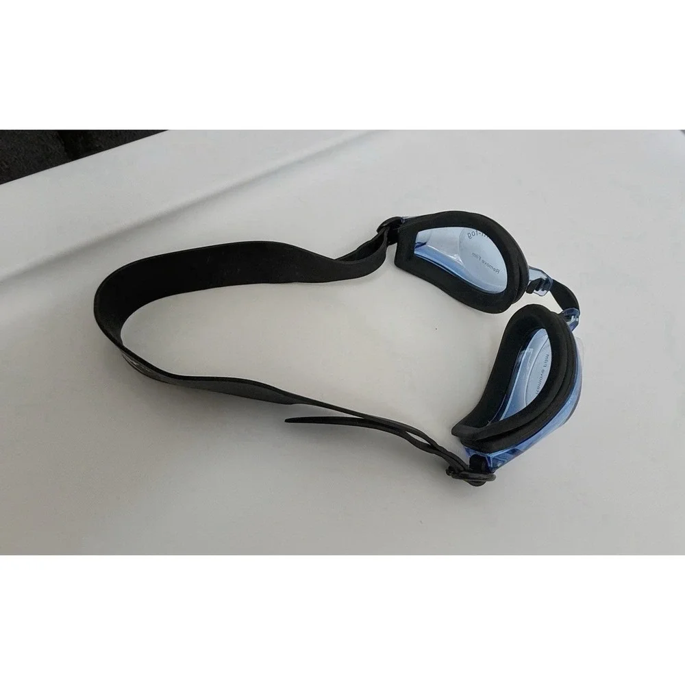 Leader Swim Goggles Adult Blue Black Castaway  Regular Fit New Without Packaging